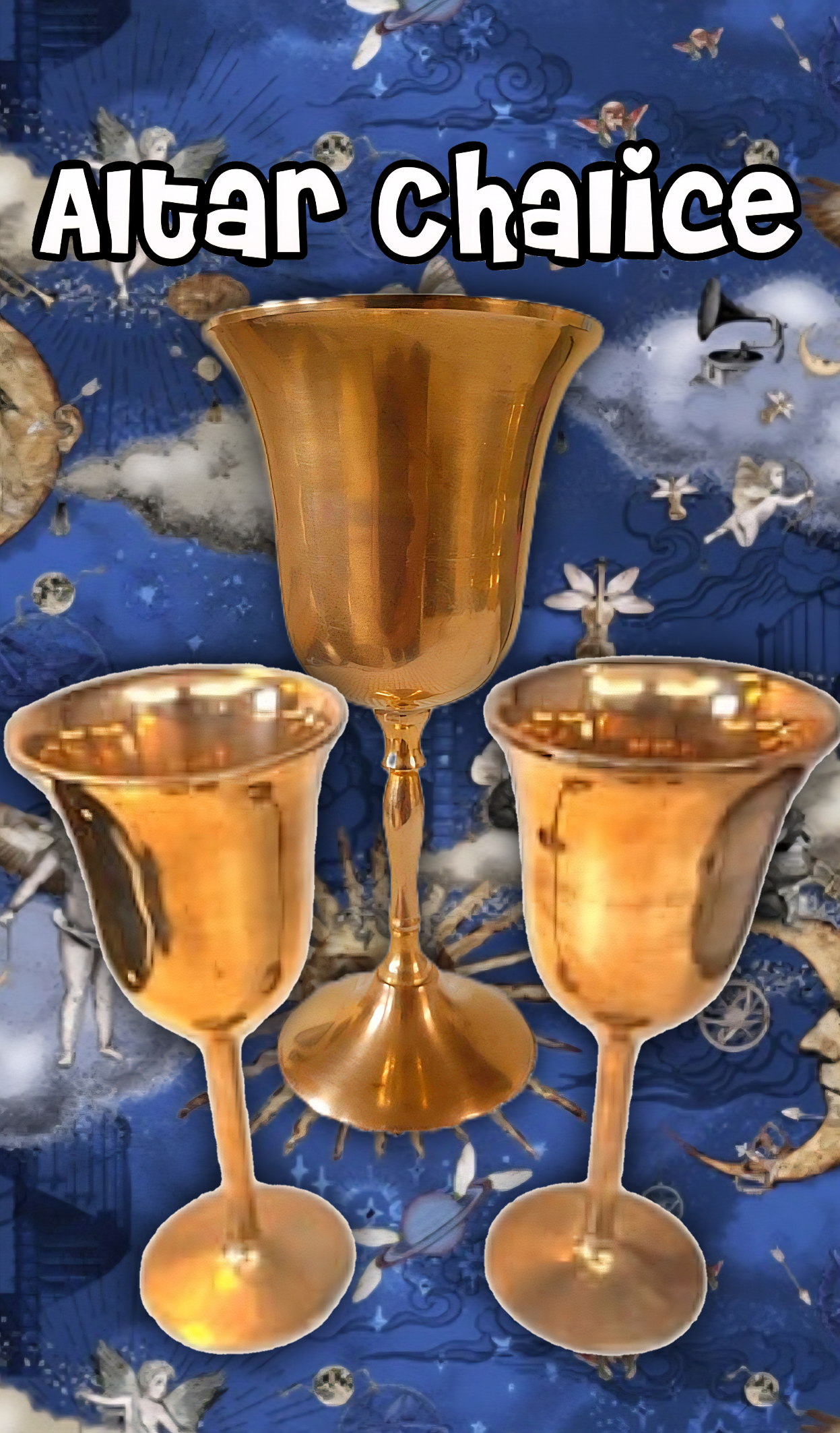 ⋆✴︎˚。⋆Brass Altar Chalice ⋆✴︎˚。⋆