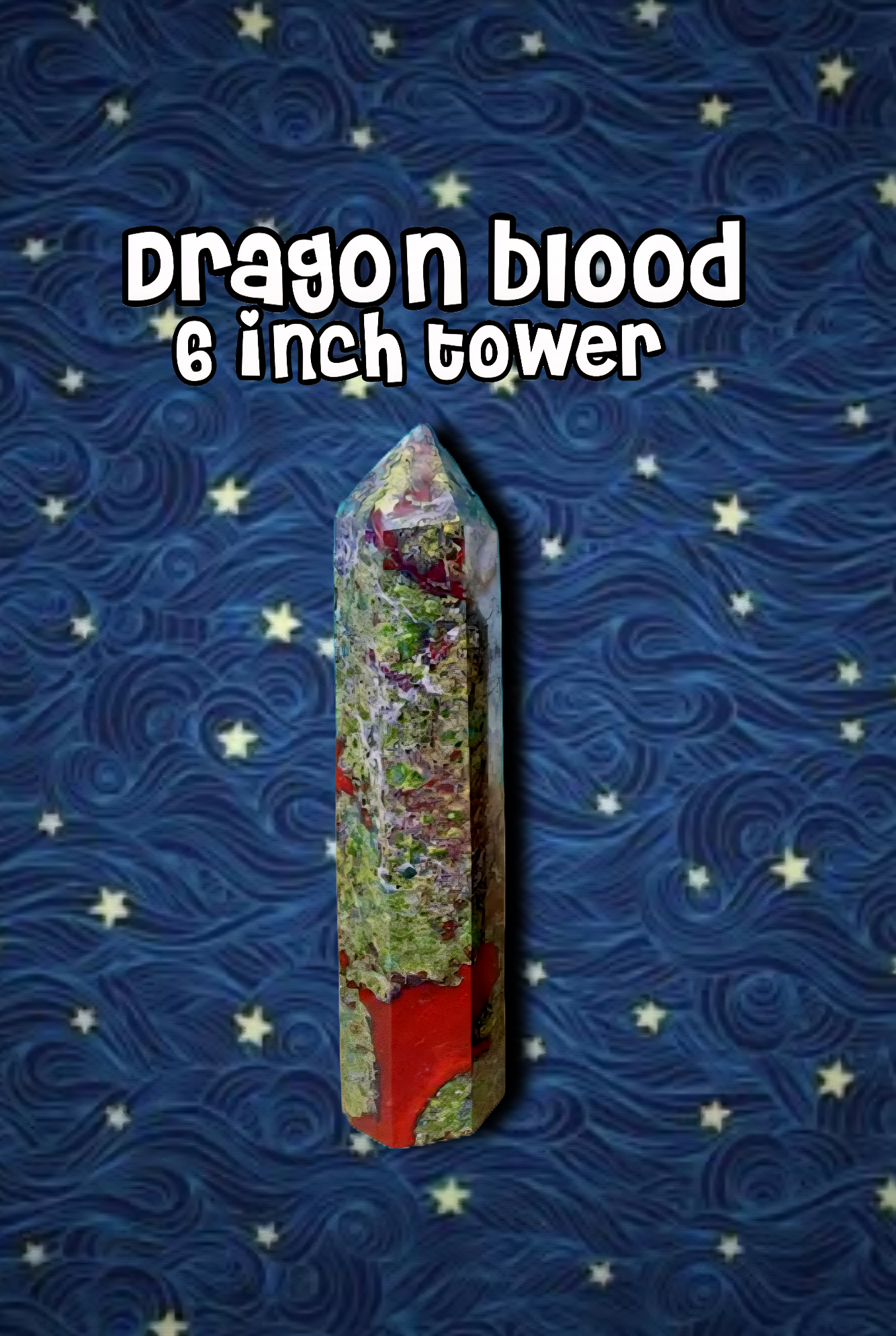 ❤️⭐️Dragon blood jasper tower⭐️❤️