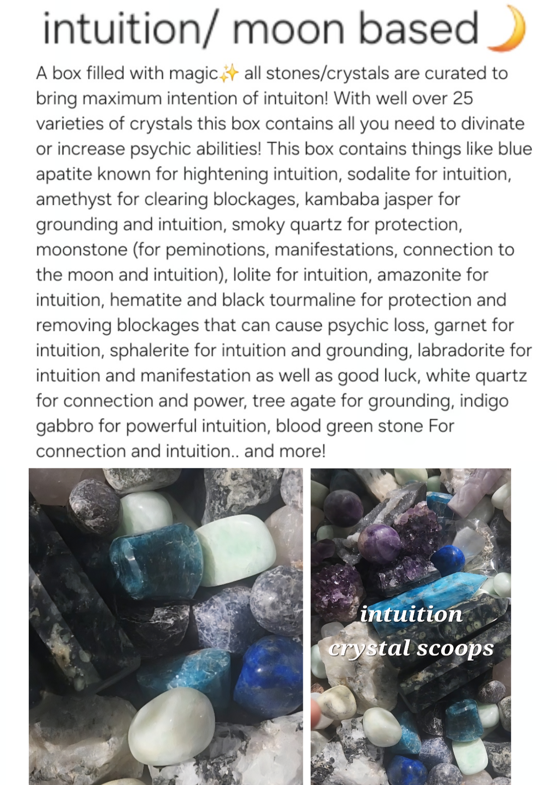 ✨️All crystal scoop options!✨️