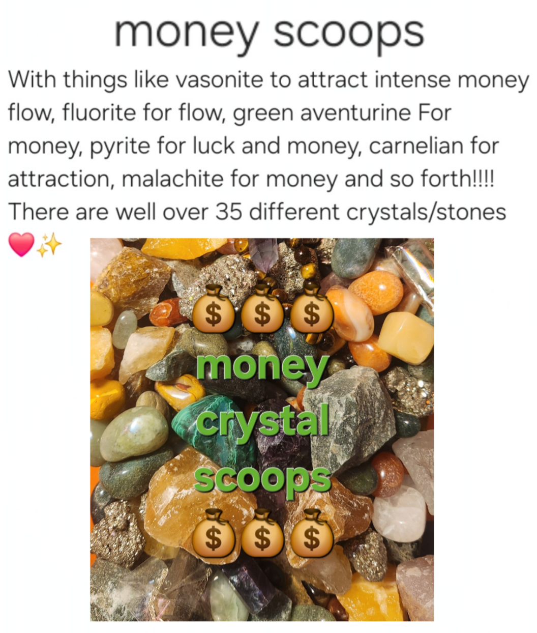 ✨️All crystal scoop options!✨️