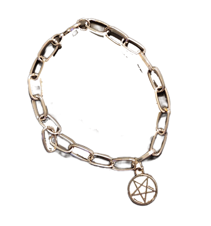 𖤐pentagram/satanic bracelet𖤐