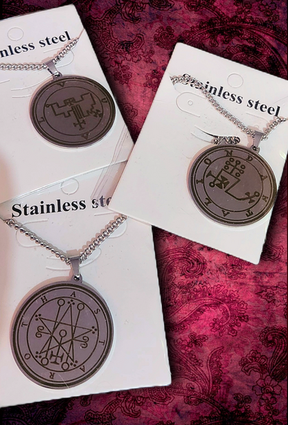 ☆Demonic Seal Necklace (ars goetia / goetian / solomonic)☆