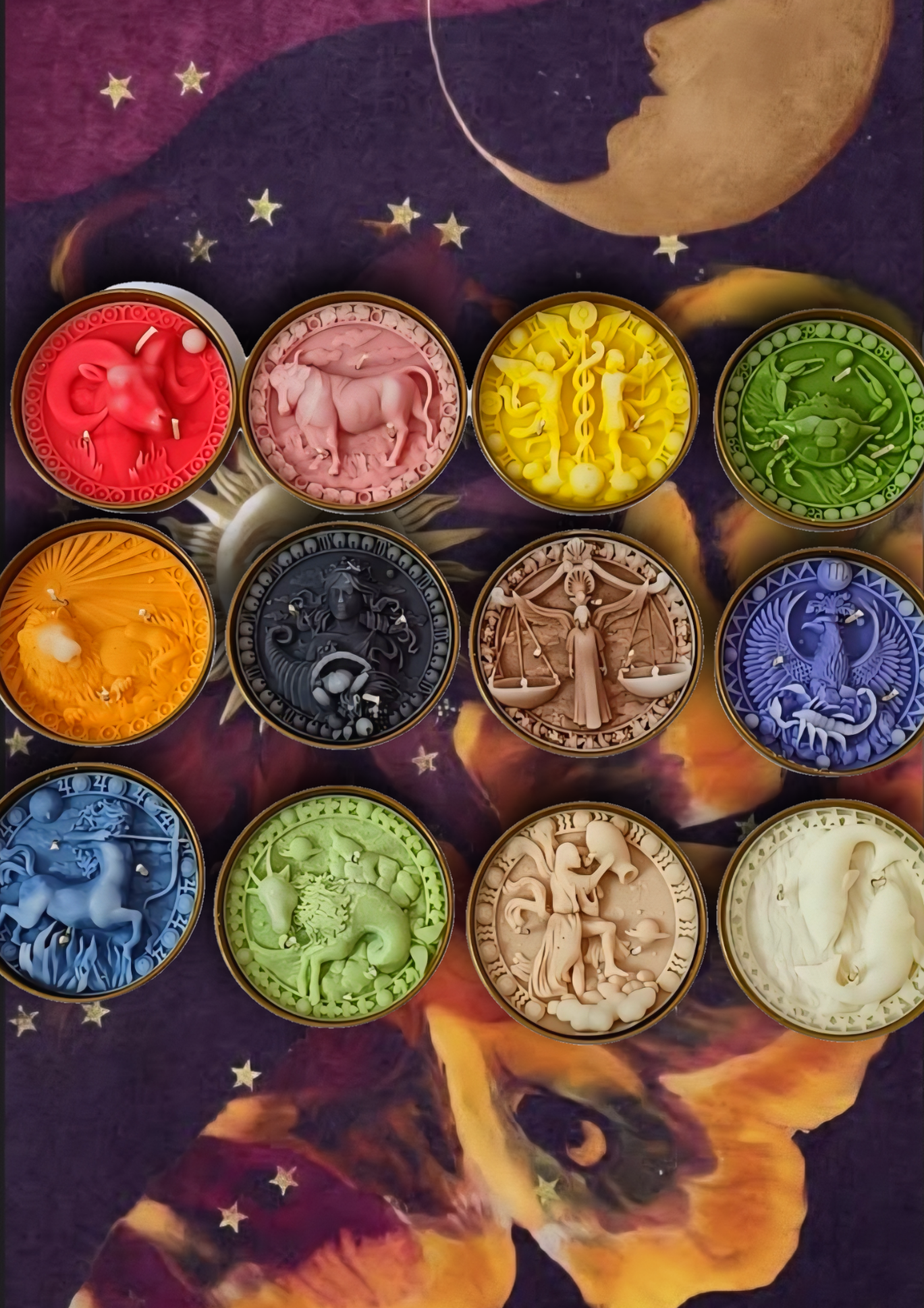 ⭐️✨️ ZODIAC SHAPED TIN CANDLES! ✨️⭐️
