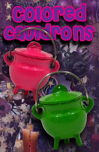 ⋆✴︎˚｡⋆ Colored Cast Iron Cauldrons ⋆✴︎˚｡⋆