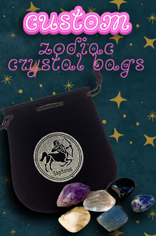 ⭐️✨️Custom Crystal Zodiac Bags✨️⭐️