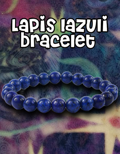 ✨️⭐️Authentic Lapis Lazuli Bracelet! 6mm and adjustable!!⭐️✨️