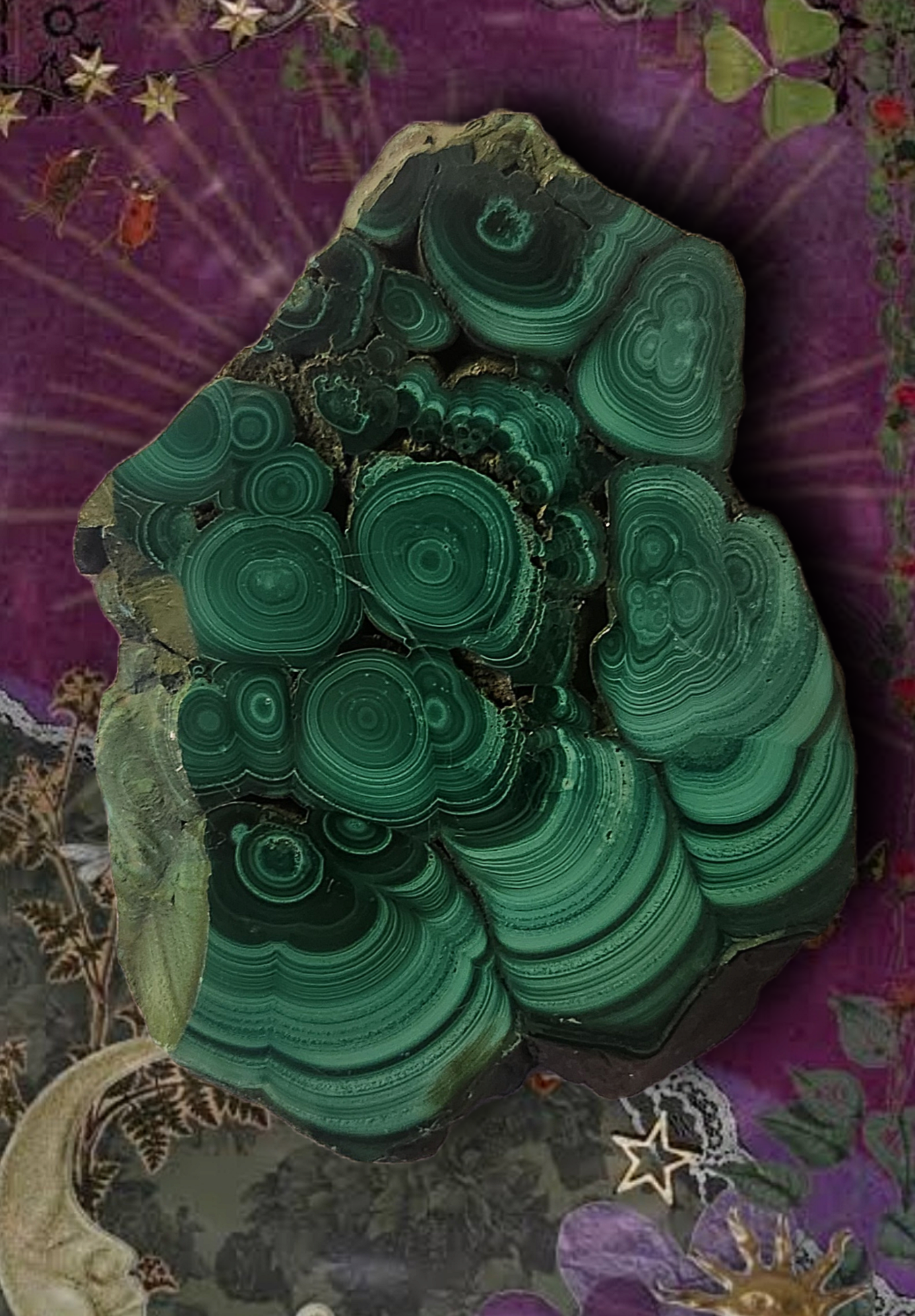☘️✨️XL authentic Malachite slab⭐️☘️