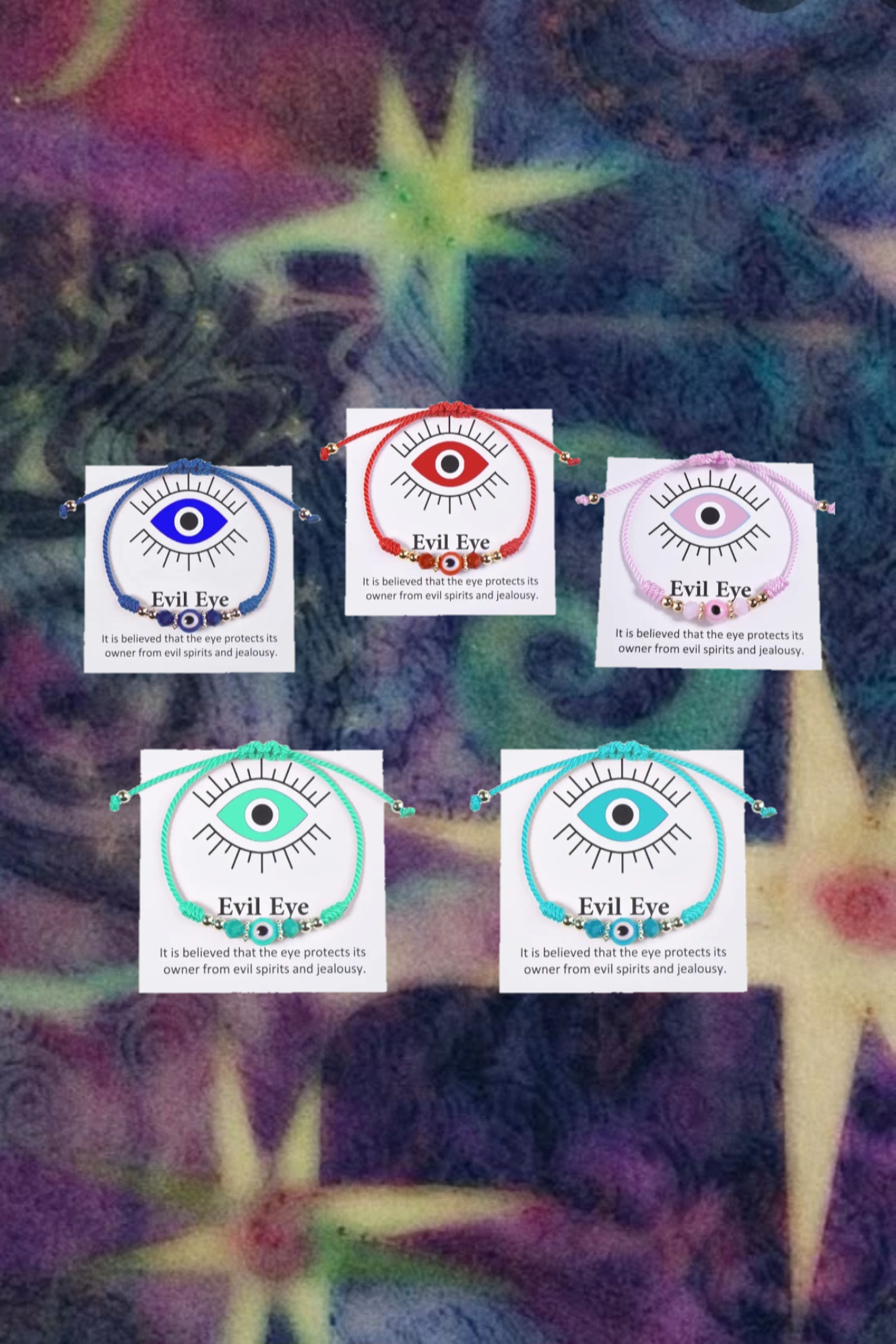 👁✨️evil eye adjustable bracelet✨️👁