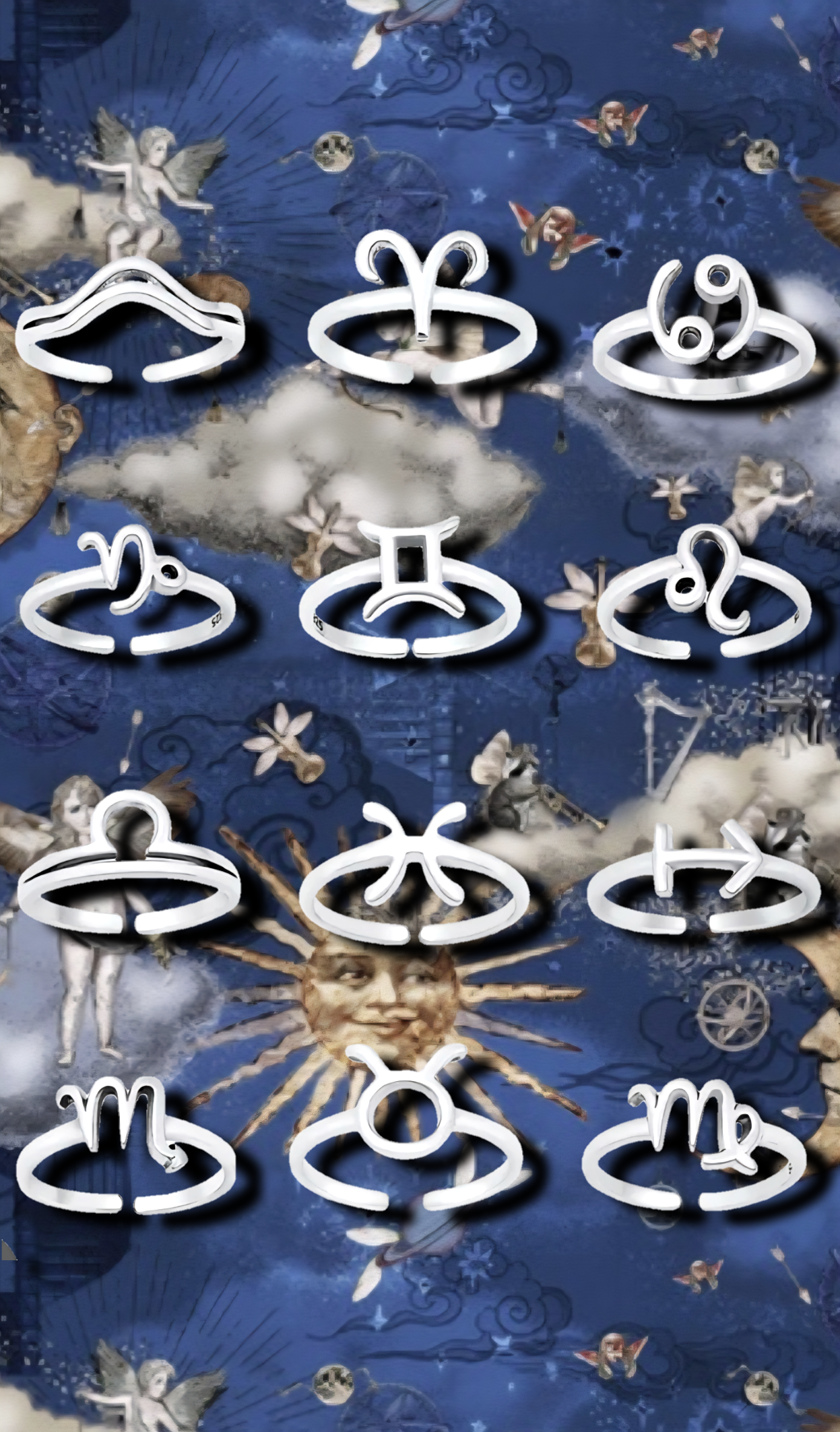 ✨️⭐️ authentic silver zodiac toe rings ✨️⭐️
