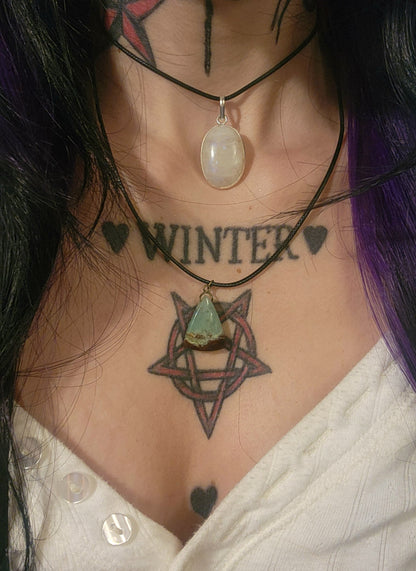 ꩜ ❤️  Chrysoprase necklace ❤️ ꩜