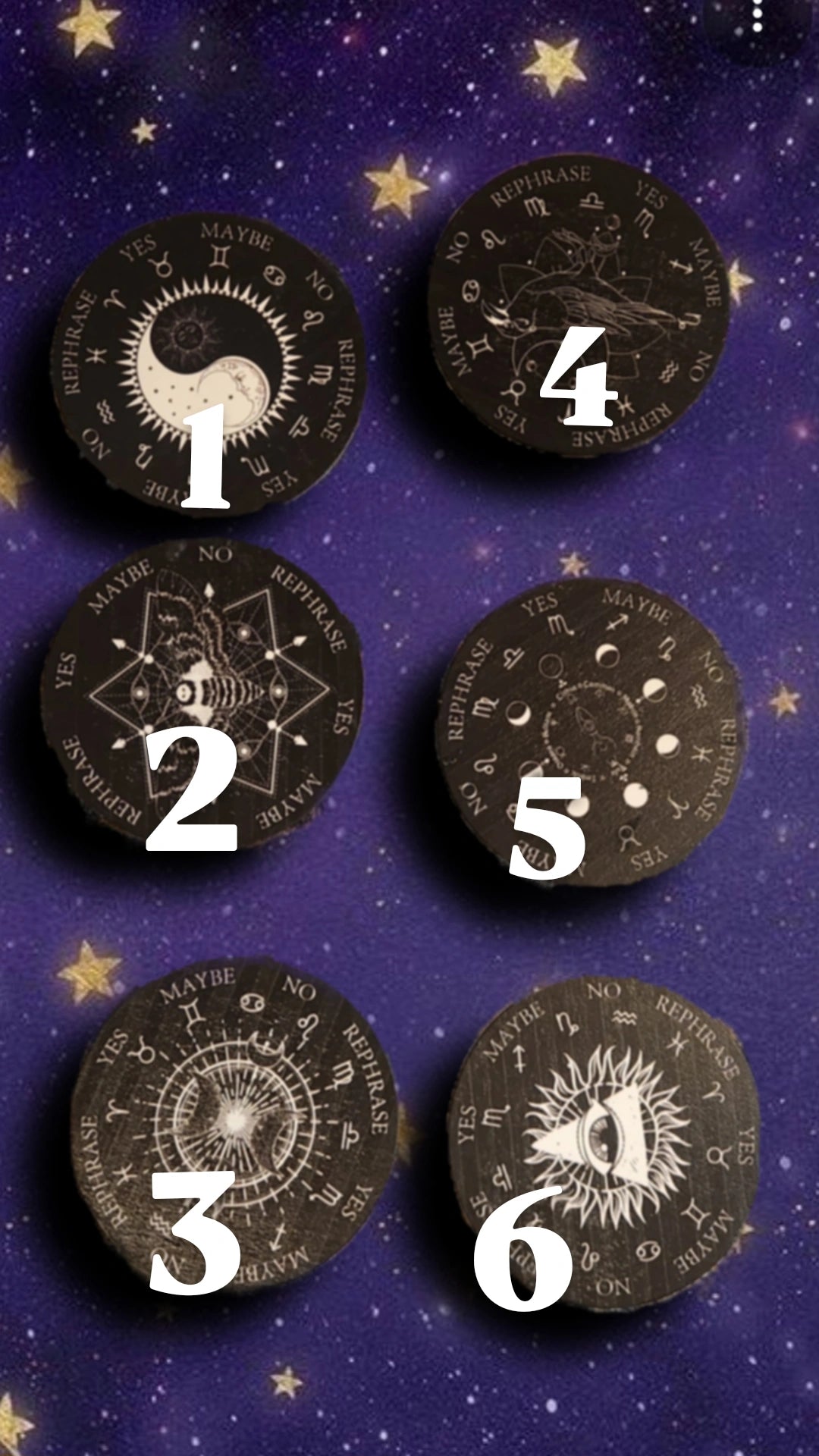 🔮wooden pendulum divination circle pads🔮