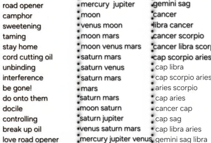 𖤐 𖦹 Creators Spell Oil Picks 𖦹𖤐