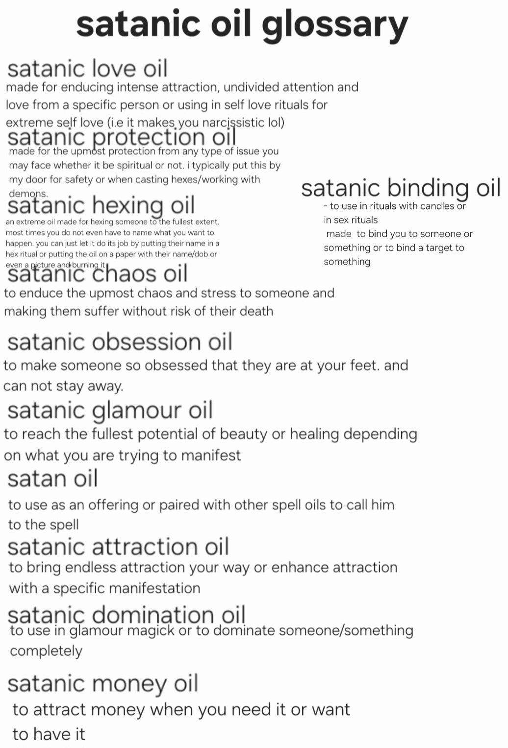 𖤐 𖦹 Creators Spell Oil Picks 𖦹𖤐