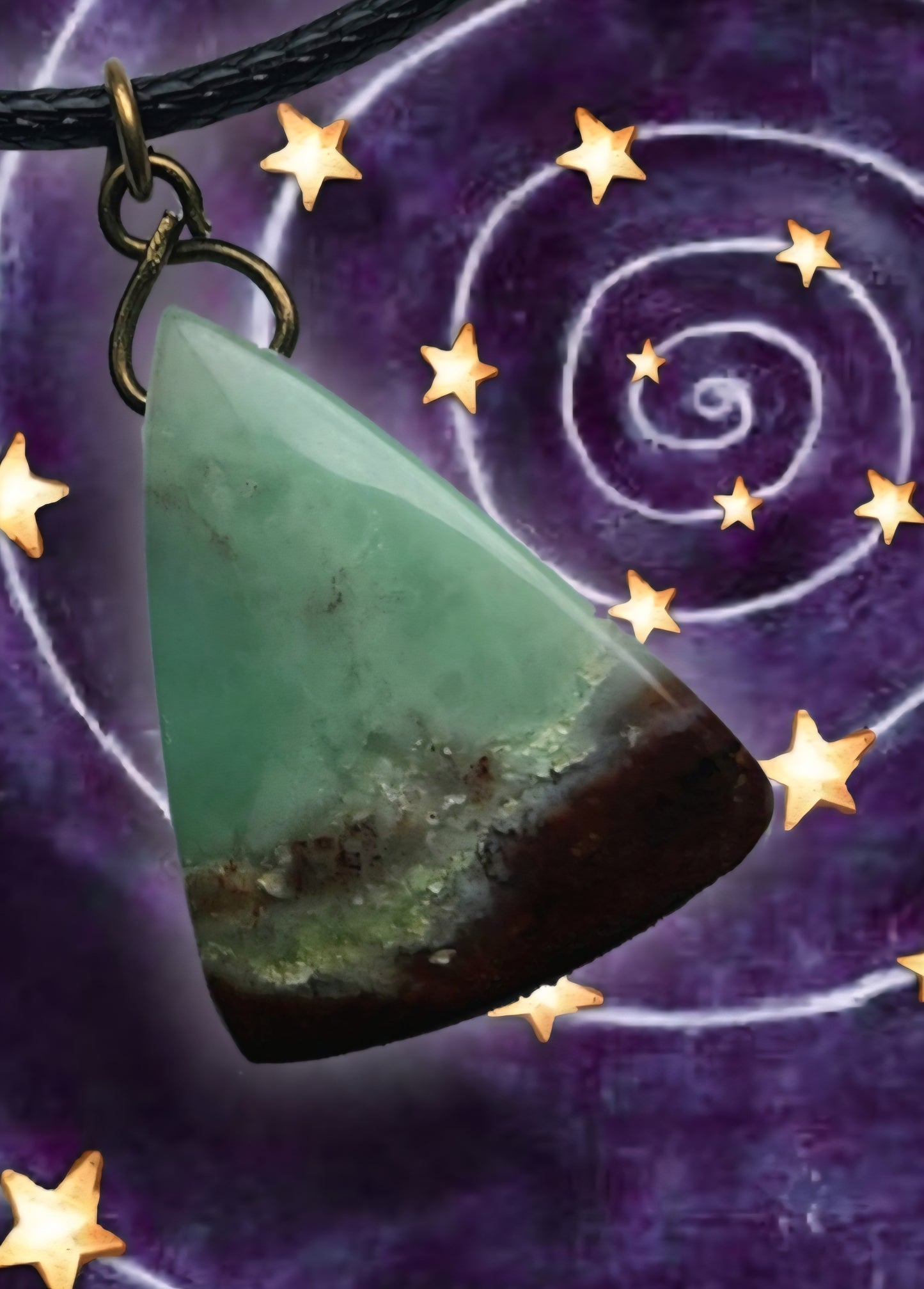 ꩜ ❤️  Chrysoprase necklace ❤️ ꩜