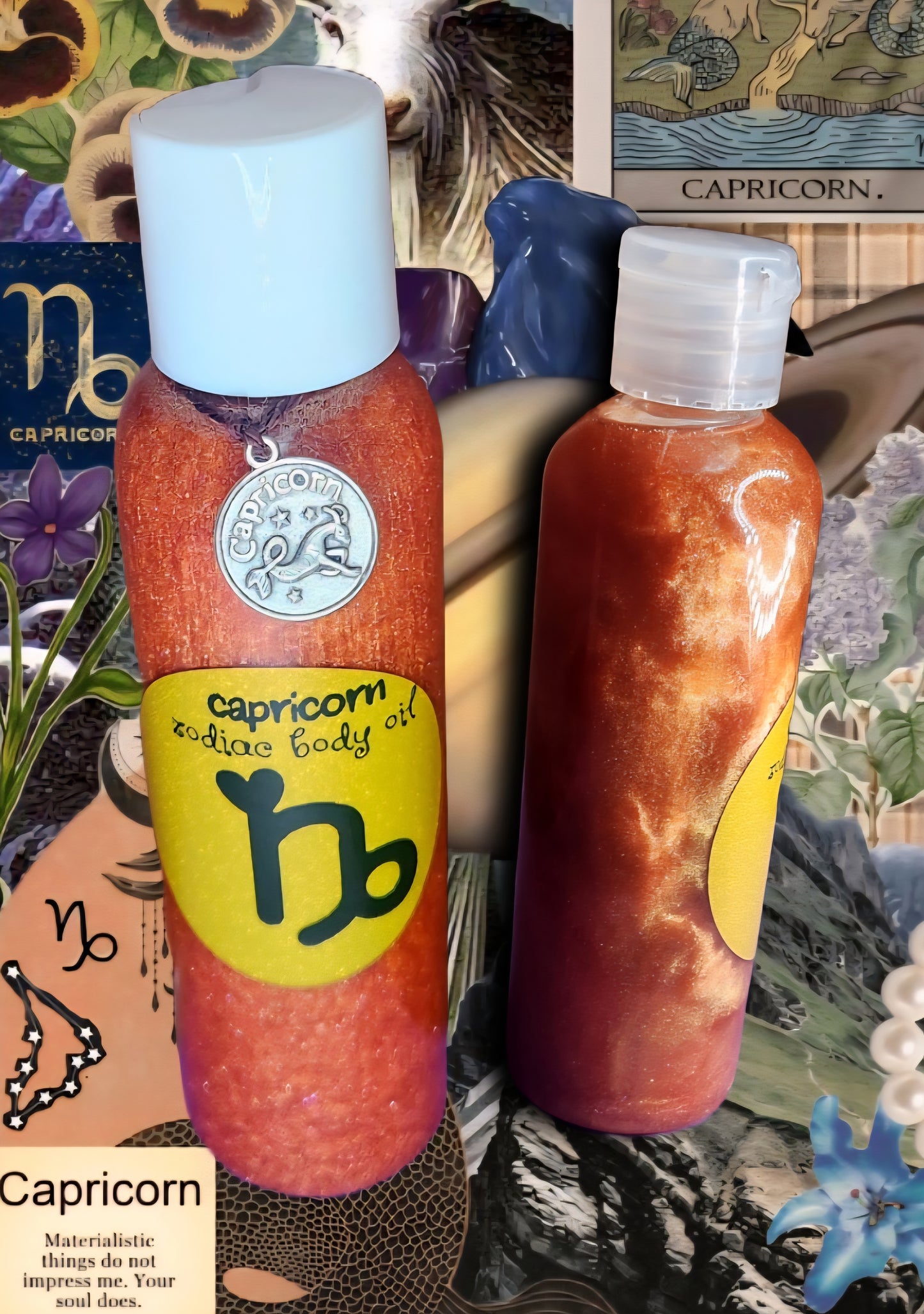 ♑️ Sparkly capricorn zodiac body oil ♑️