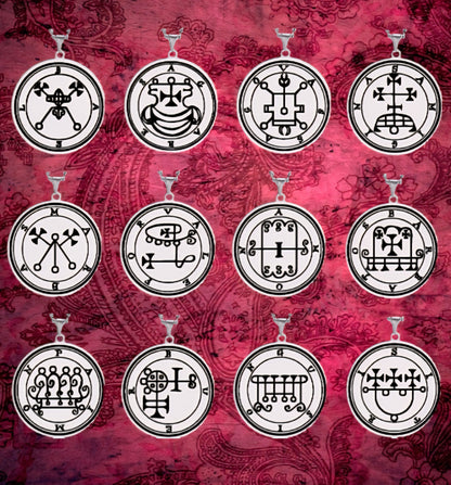 ☆Demonic Seal Necklace (ars goetia / goetian / solomonic)☆