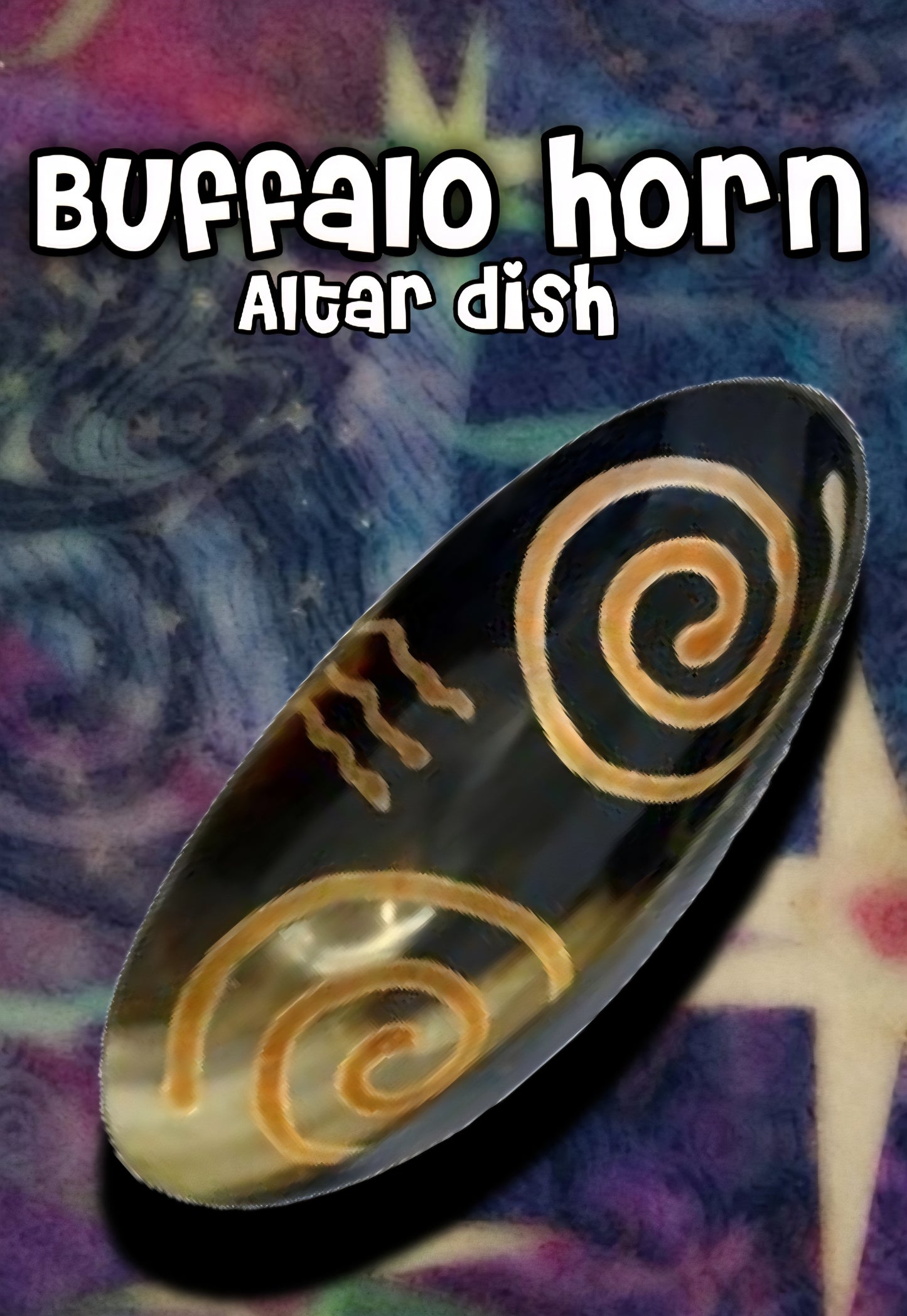 ✨️⭐️Black Buffalo Horn Altar Dish⭐️✨️