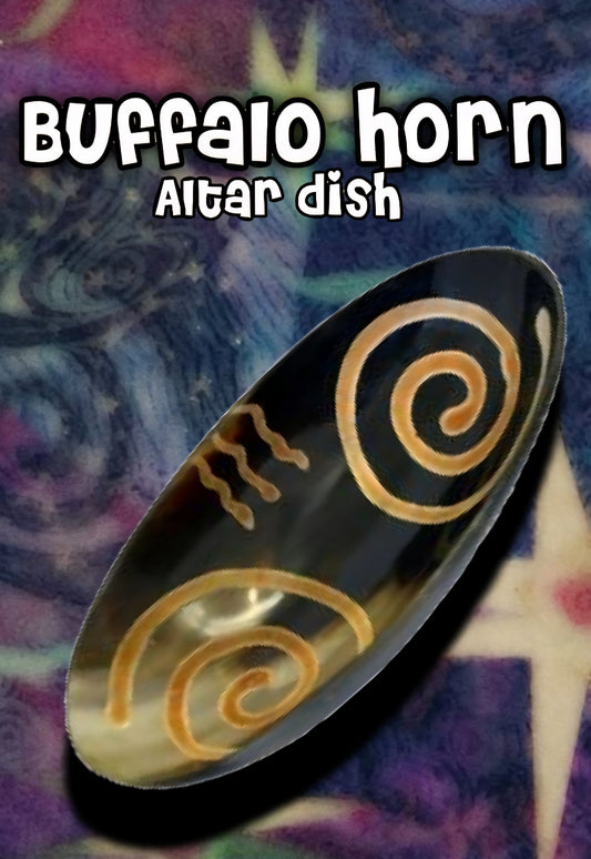✨️⭐️Black Buffalo Horn Altar Dish⭐️✨️